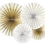 Rozety závěsné bílo zlaté – Zboží Dáma