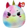 Dekorační polštář Ty Squishy Beanies Maisie plyšový polštář Unicorn 22cm