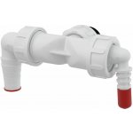 Alcadrain Kolínko dvojité G1/8-23 se zpětnými klapkami – Sleviste.cz