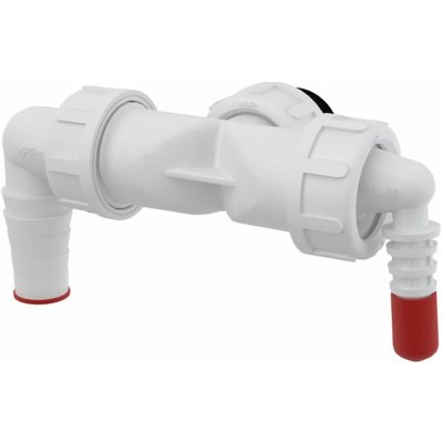 Alcadrain Kolínko dvojité G1/8-23 se zpětnými klapkami – Sleviste.cz