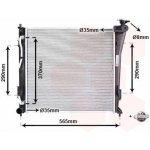 Chladič, chlazení motoru VAN WEZEL 82002305 | Zboží Auto