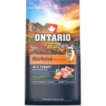 Ontario Mini & Medium Weight Control Turkey & Brown Rice 6,5 kg – Hledejceny.cz