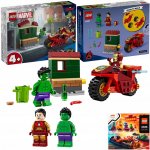 LEGO® Marvel 76287 Iron Man s motorkou a Hulk – Zboží Živě