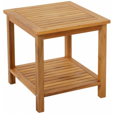 Spetebo Odkládací stolek IOWA - cca 45x45x45 cm - dřevo akácie FSC, olejované