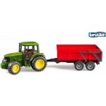 Bruder Farmer traktor John Deere s vlekem 1:16 – Sleviste.cz