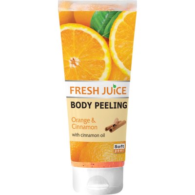 Fresh Juice Orange & Cinnamon tělový peeling 200 ml – Zboží Mobilmania