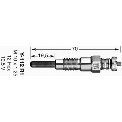 Žhavící svíčka NGK Y-112R1 – Hledejceny.cz