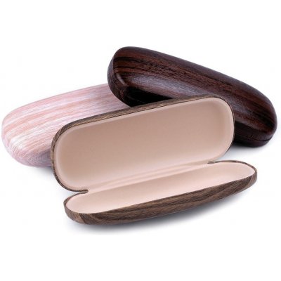 pouzdro na brýle imitace dřeva hnědý dub – Sleviste.cz