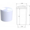 Kovoinox Vnější krytka PVC ø 18 x 18 mm, otvor 14 x 15 mm, bílá