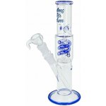 Amsterdam Skleněný bong s perkolací Loki Blue 29 cm – Zboží Dáma