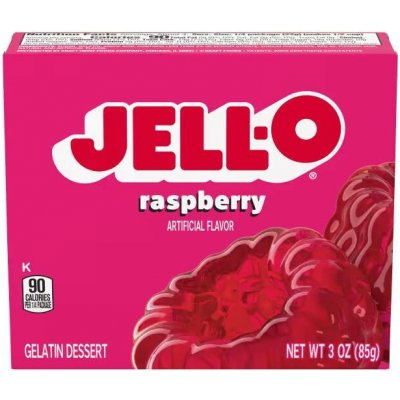 Jell-O instantní želatina s příchutí malin 85 g – Zboží Mobilmania