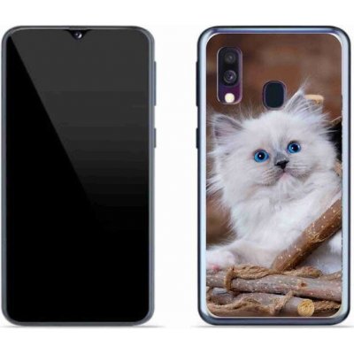 Pouzdro mmCase Gelové Samsung Galaxy A40 - bílé kotě – Zboží Mobilmania