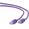 síťový kabel Gembird PP12-0.25M/V Patch RJ45, cat. 5e, UTP, 0.25m, fialový