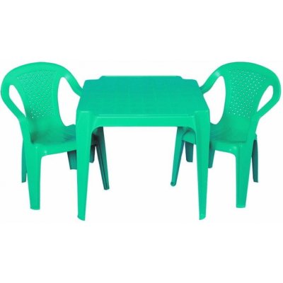 IPAE Sada 2 židličky a stoleček Progarden zelená – Zboží Mobilmania