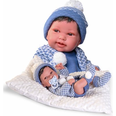 Antonio Juan Realistické miminko chlapeček Pipo tmavé vlásky
