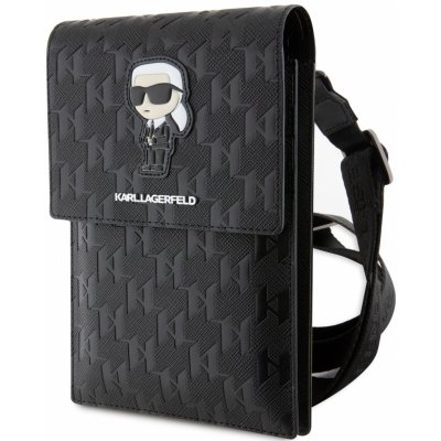 Karl Lagerfeld Univerzální / taška s kapsou Saffiano Monogram Ikonik NFT Wallet černé – Zboží Mobilmania