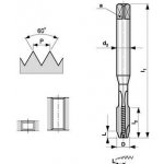 Bučovice Tools Závitník strojní M5x0,8 HSSE ISO1 (4H) přímá drážka s lamačem třísek - BU163-050 – Hledejceny.cz