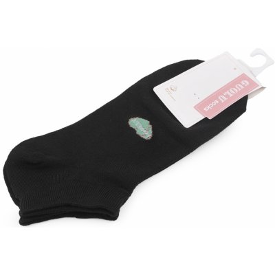 Prima-obchod Dámské / dívčí bavlněné ponožky kotníkové, barva 5 černá srdce – Zboží Mobilmania