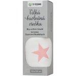 T-tomi Velká bavlněná TETRA osuška 120 x 120 cm Pink stars / růžové hvězdičky – Zboží Mobilmania