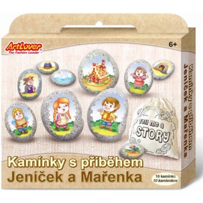 SMT Creatoys Malování na oblázky kameny s příběhem Jeníček a Mařenka – Hledejceny.cz