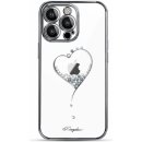 Kingxbar Wish Series s crystaly na iPhone 15 PRO stříbrné