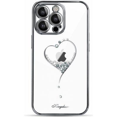 Kingxbar Wish Series s crystaly na iPhone 15 PRO stříbrné – Zbozi.Blesk.cz