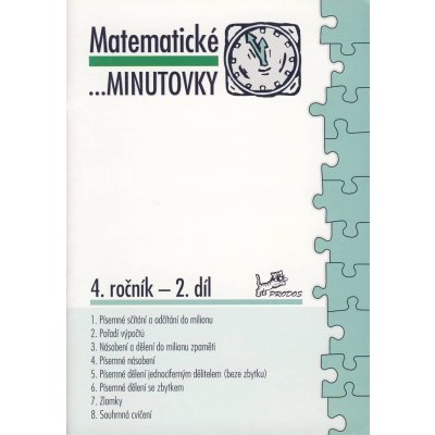 Matematické minutovky pro 4. ročník/ 2. díl - 4. ročník - Hana Mikulenková, Josef Molnár – Hledejceny.cz