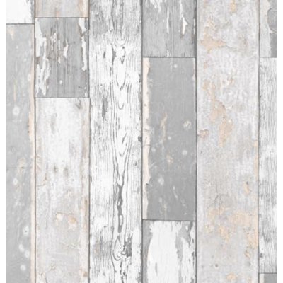 Gekkofix 13406 Samolepící fólie vzor dřeva Šedo-bílá palubka dřevo rozměry 0,45 x 15 m – Zboží Mobilmania
