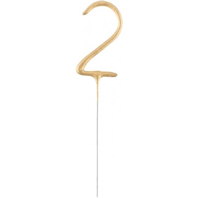 Godan Prskavka ve tvaru čísla 2 zlatá – Zboží Mobilmania
