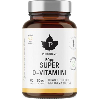 Puhdistamo Super Vitamin D 2000iu 60 kapslí – Hledejceny.cz