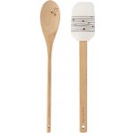 Stěrka těsta silikon + vařečka SRDÍČKA – Zboží Mobilmania