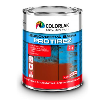 Colorlak PROTIREZ S2015 syntetická jednovrstvá antikorozní barva 9L RAL8007 – Zboží Mobilmania