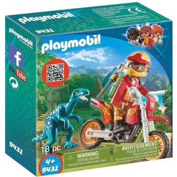 Playmobil 9431 Motorkář s Raptorem