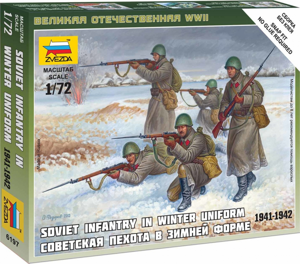 Zvezda Sada figurek Sovětská pěchota zimní uniforma 1:72 od 106 Kč -  Heureka.cz