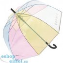 Esprit Long AC Domeshape Transparent Rainbow dámský holový deštník průhledný