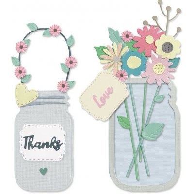 Sizzix Thinlits vyřezávací šablony 17 ks jarní kytice – Zboží Mobilmania