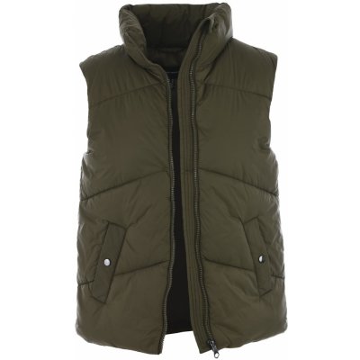 Vero Moda krátká vesta khaki – Zbozi.Blesk.cz