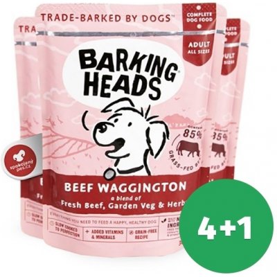 Barking Heads Beef Waggington 5 x 300 g – Zbozi.Blesk.cz
