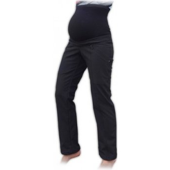 Jožánek zimní těhotenské softshellové kalhoty Sága černé