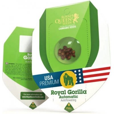 Royal Queen Seeds Royal Gorilla Automatic semena neobsahují THC 1 ks