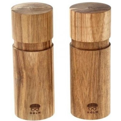 Holm Sada mlýnků na sůl a pepř z akáciového dřeva 15,2 cm 2 ks – Zboží Mobilmania