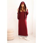 Kesi dámský komplet 00103 s viskózou rozepínací mikina + dlouhá sukně bordó – Zboží Dáma Kesi dámský komplet 00103 s viskózou rozepínací mikina + dlouhá sukně bordó – Zboží Dáma