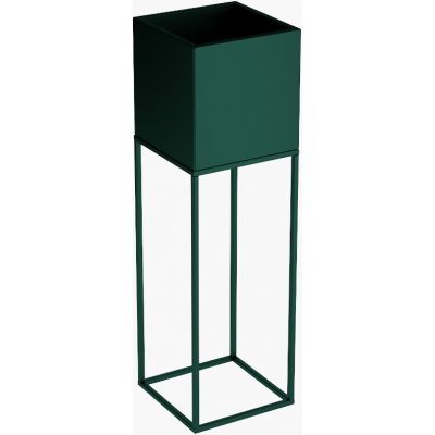 YLD Stojan na květiny kovový 20 x 20 x 67 cm zelená – Zboží Dáma