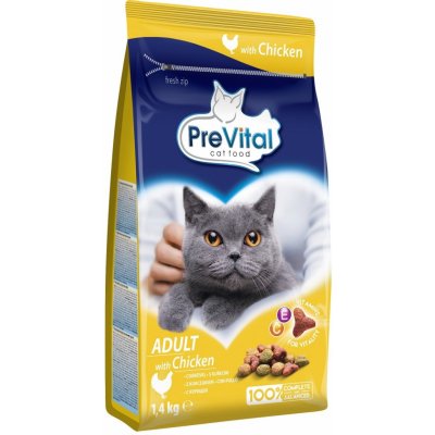 PreVital cat Adult kuřecí 1,4 kg – Zbozi.Blesk.cz