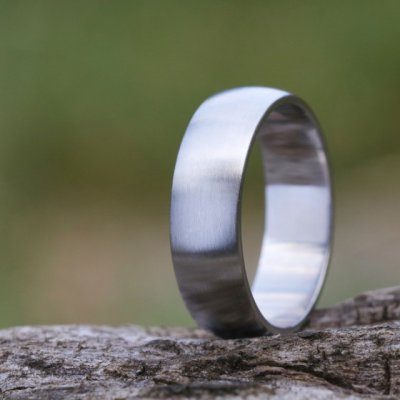 Prima nerez matný kovaný snubní prsten z nerezové oceli SK1728 – Zboží Mobilmania