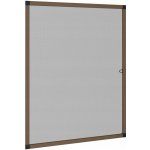 Moskytiéra do okna hliníková 80x100 cm hnědá černá – Hledejceny.cz