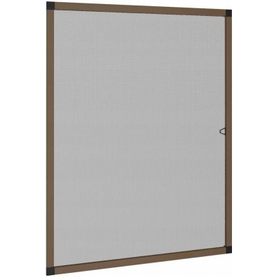 Moskytiéra do okna hliníková 80x100 cm hnědá černá – Hledejceny.cz