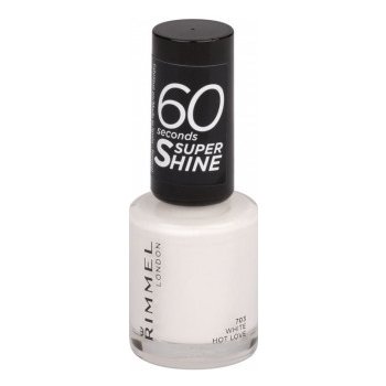 Rimmel London 60 Seconds Super Shine Nail Polish 703 White Hot Love 8 ml