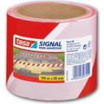 Tesa bariérová výstražná páska signal 58137 100 m × 80 mm červeno-bílá – Zboží Dáma