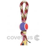 Zolux Hračka pes Tennis Ball Rope s rukojetí 40 cm – Zboží Dáma